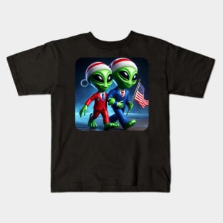 Little Green Men - Alien #7 Kids T-Shirt